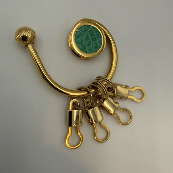 Kwanpen Accessories - 🐊KWANPEN 1938 SINGAPORE Green Exotic Genuine CROCODILE Bag Charm • Made in ITALY